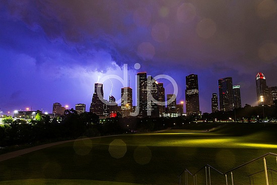 Electric Houston Skyline